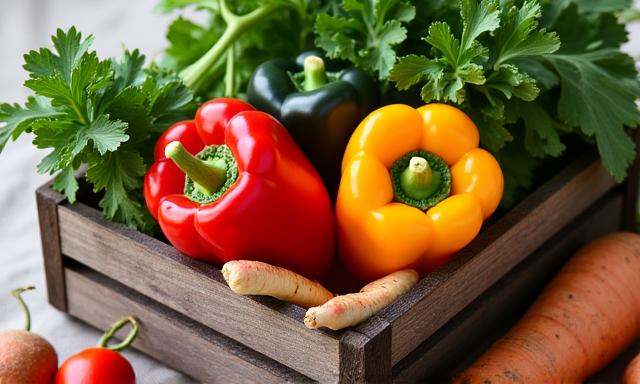 Свежие органические овощи и фрукты